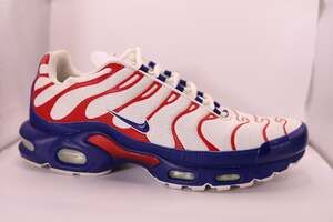 Nike Air Max Plus USA White Deep Royal University Red CZ9167-100 size 13